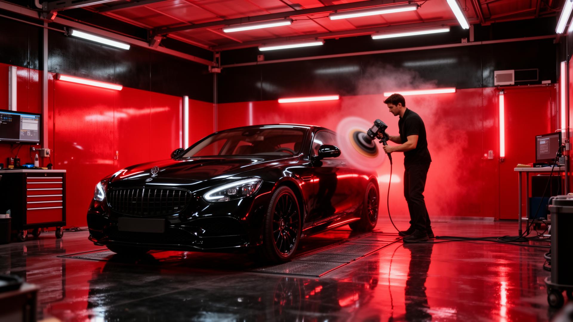 Oficina CR Pinturas Automotivas em ação